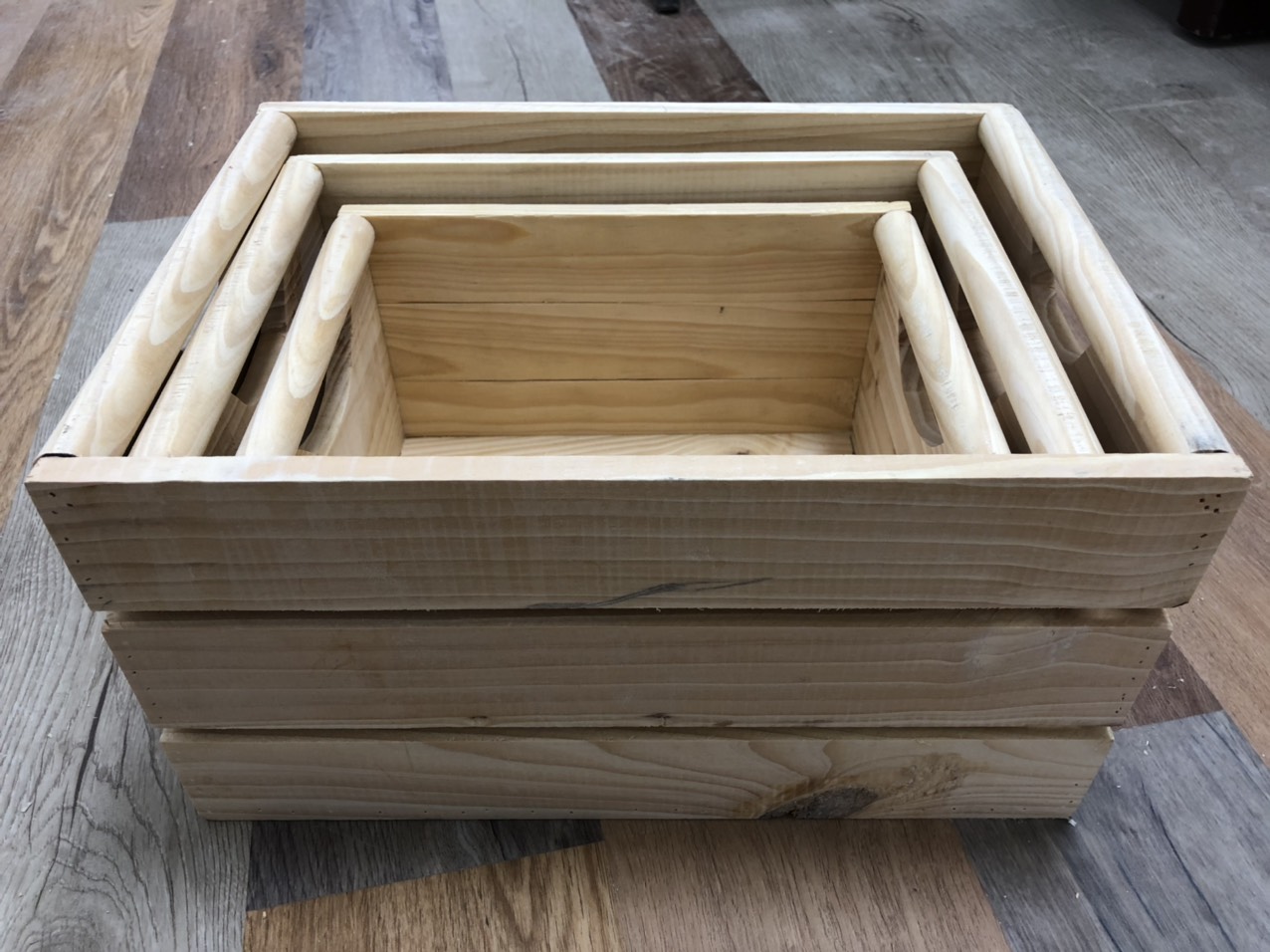 pine wooden crates