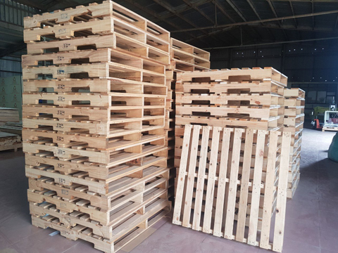 wooden pallets