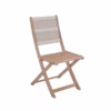 OUT 07 – FOLDING ACACIA CHAIR WITH BEIGE ROPE