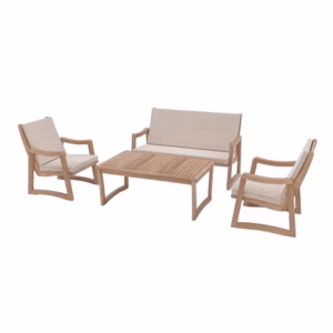 OUTDOOR LOUNGE SET WITH CUSHIONS
