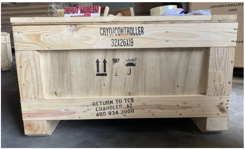 wooden moving crates
