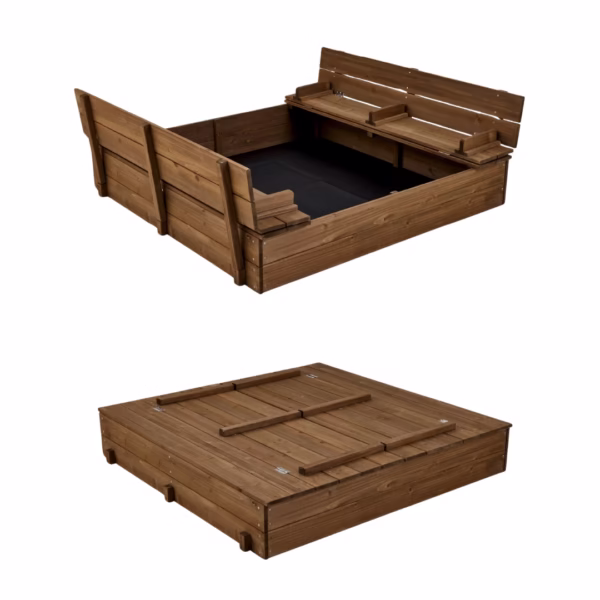 KIDS' OUTDOOR WOODEN SANDBOX