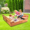 KIDS' OUTDOOR WOODEN SANDBOX
