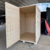 wooden crates with door